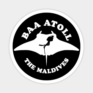 Baa Atoll The Maldives Scuba Diving With Manta Rays Magnet